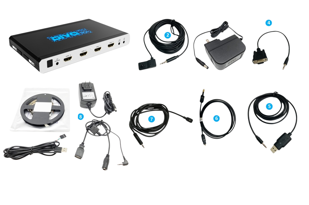 HDfury Diva accessories including the lag tester cable